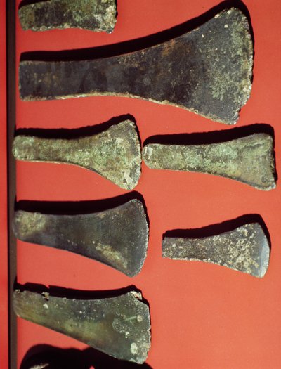 Flache Äxte, prähistorisch von Unbekannt Unbekannt